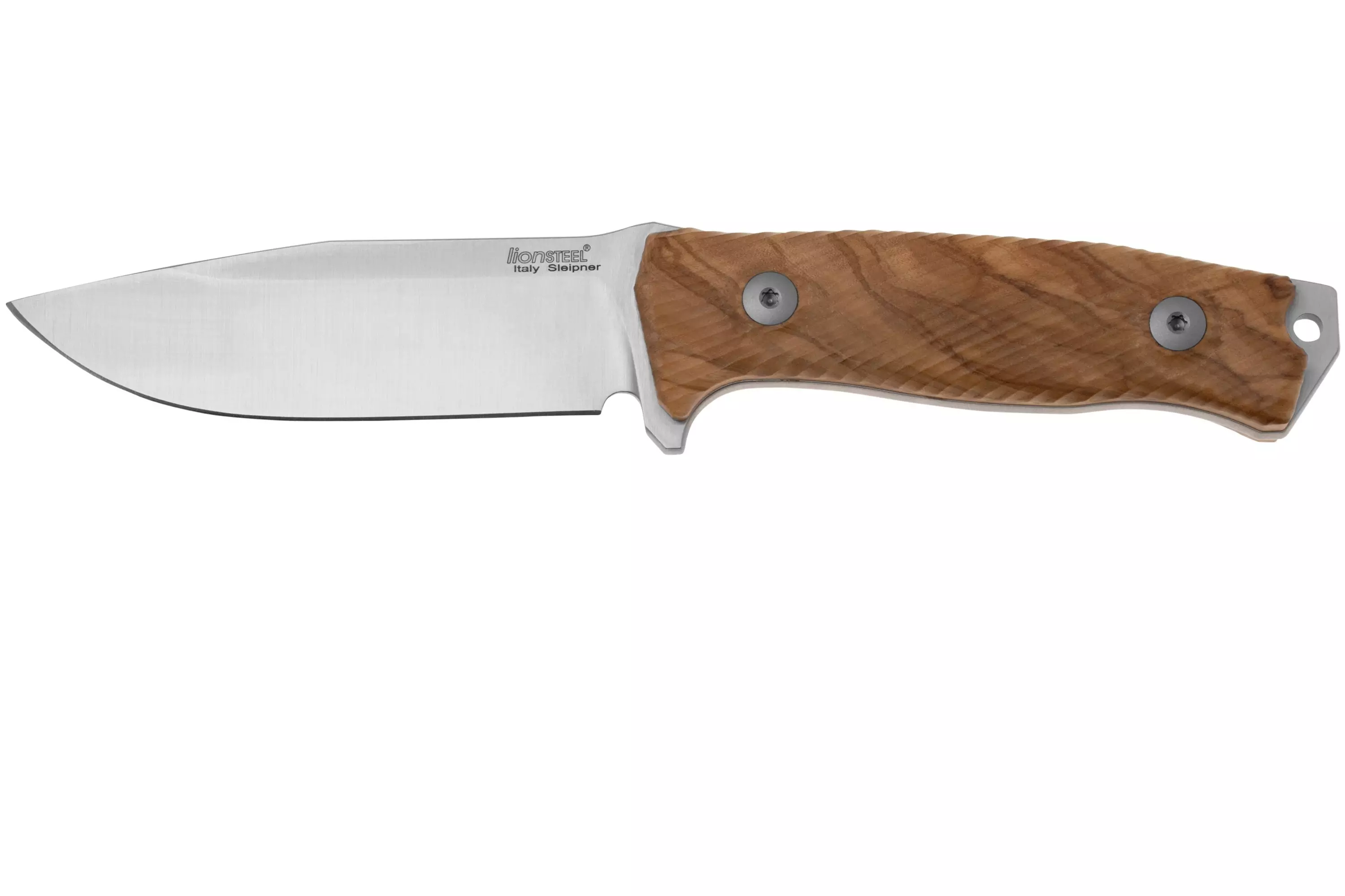 Lion-Steel-M5-UL-Sleipner-blade-olive-wood-handle