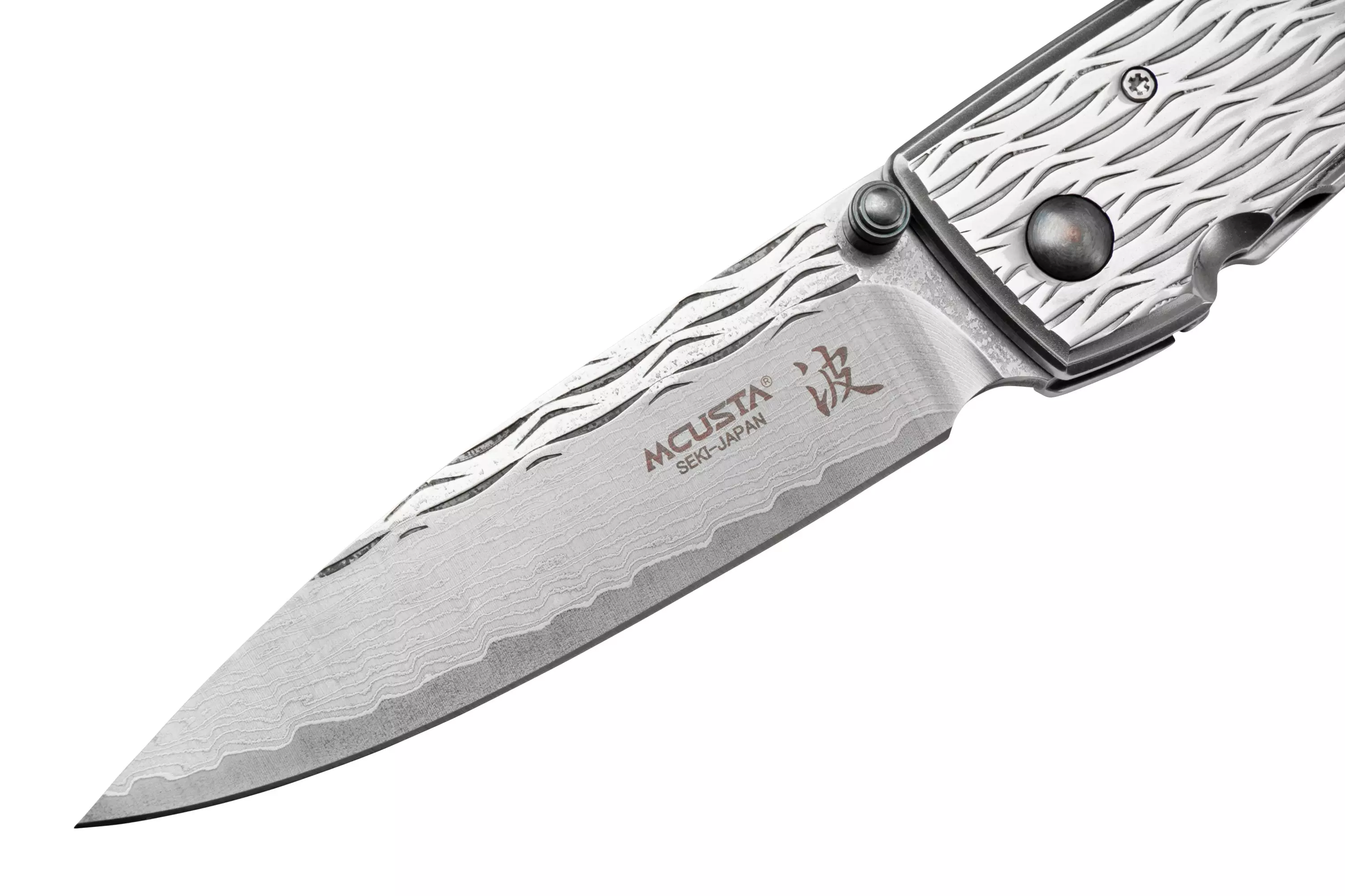 تاپ نایف چاقو کلکسیونی مکاستا مدل Mcusta Nami Damascus MC-0112D