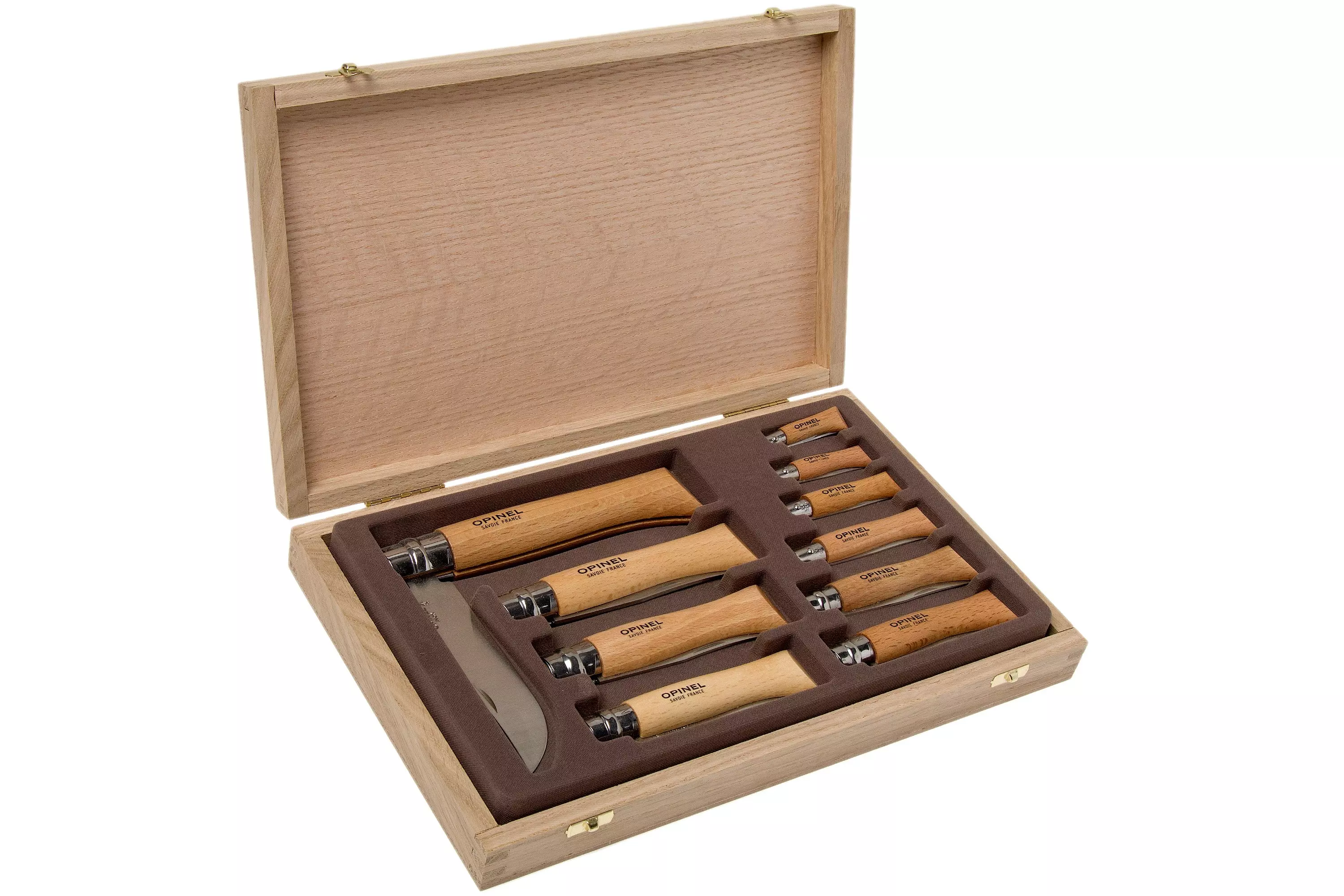تاپ نایف ست چاقو تاشو 10 عددی اوپینل مدل Opinel set pocket knives 10-piece