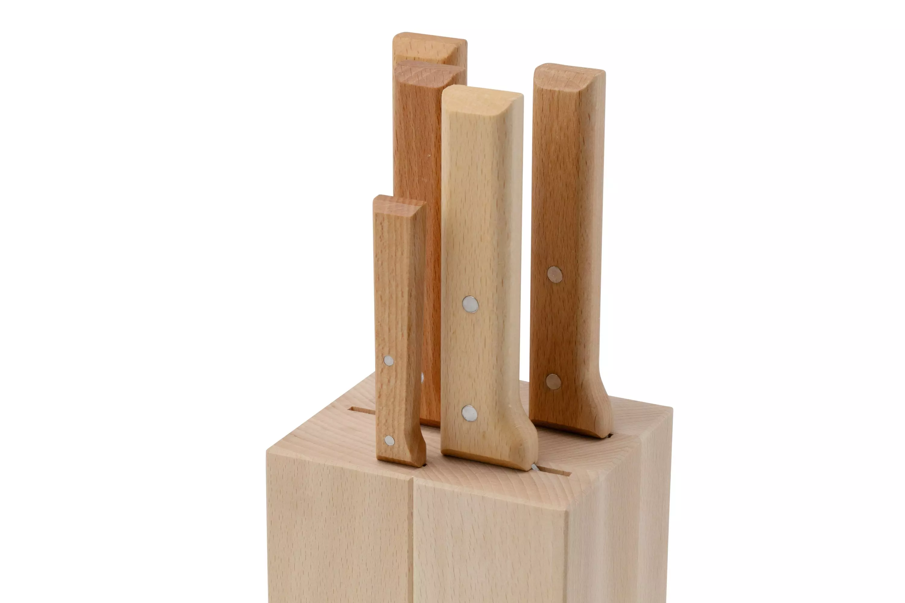 تاپ نایف ست 5 تکه چاقوهای سرآشپز اوپینل مدل Opinel Parallèle 2403, 5-piece set of carving knives incl. block