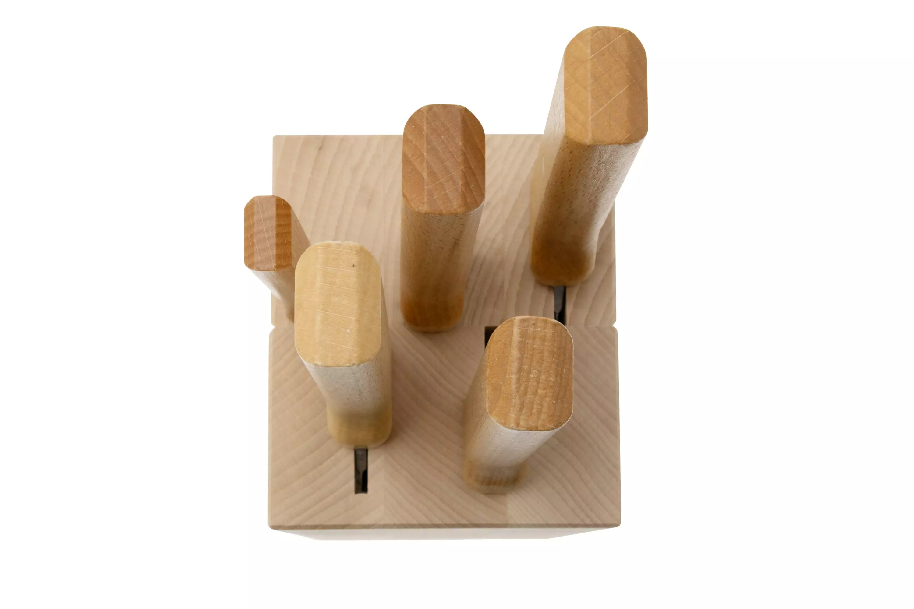 تاپ نایف ست 5 تکه چاقوهای سرآشپز اوپینل مدل Opinel Parallèle 2403, 5-piece set of carving knives incl. block