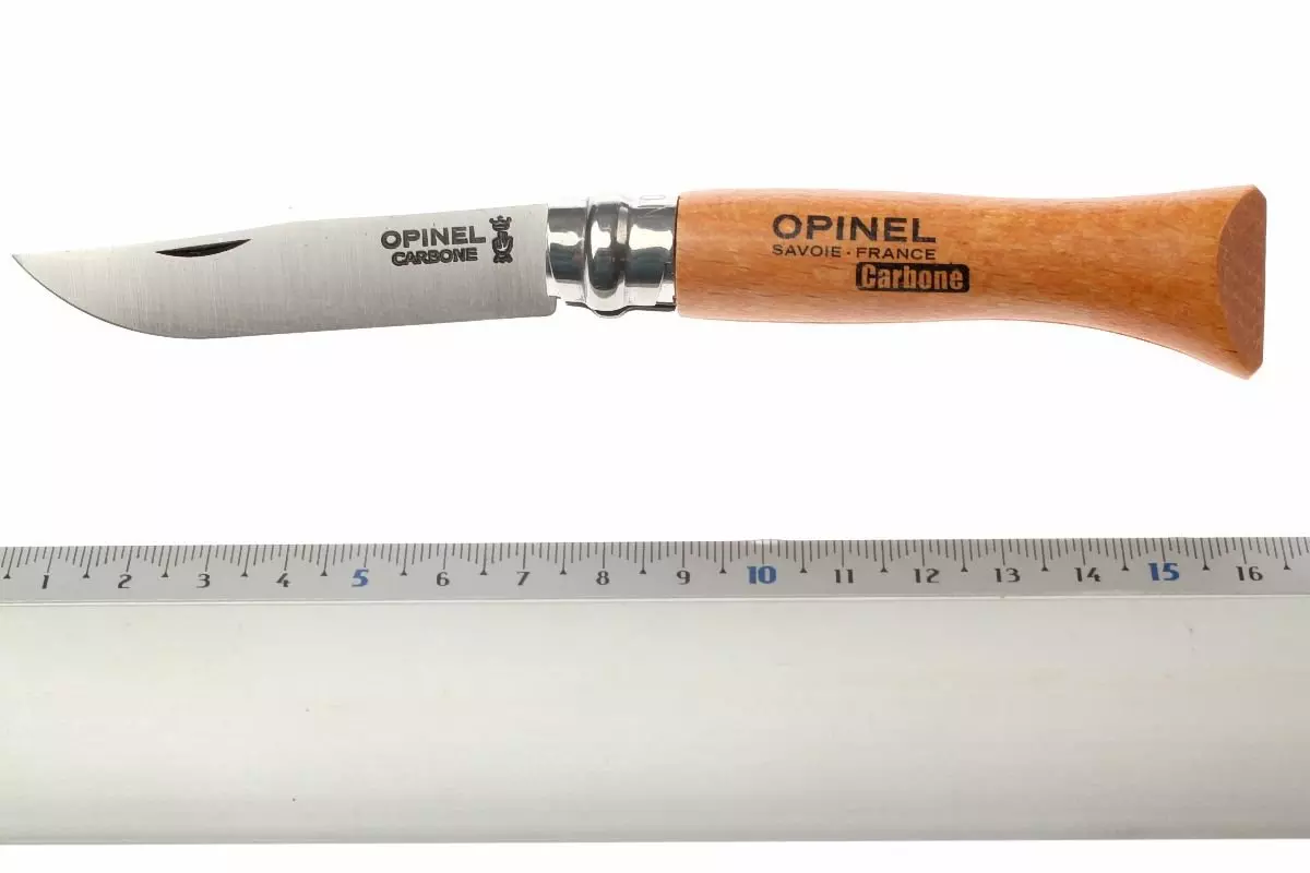 تاپ نایف چاقو تاشو اوپینل شماره 6 کربن استیل مدل Opinel No.06 pocket knife, carbon steel