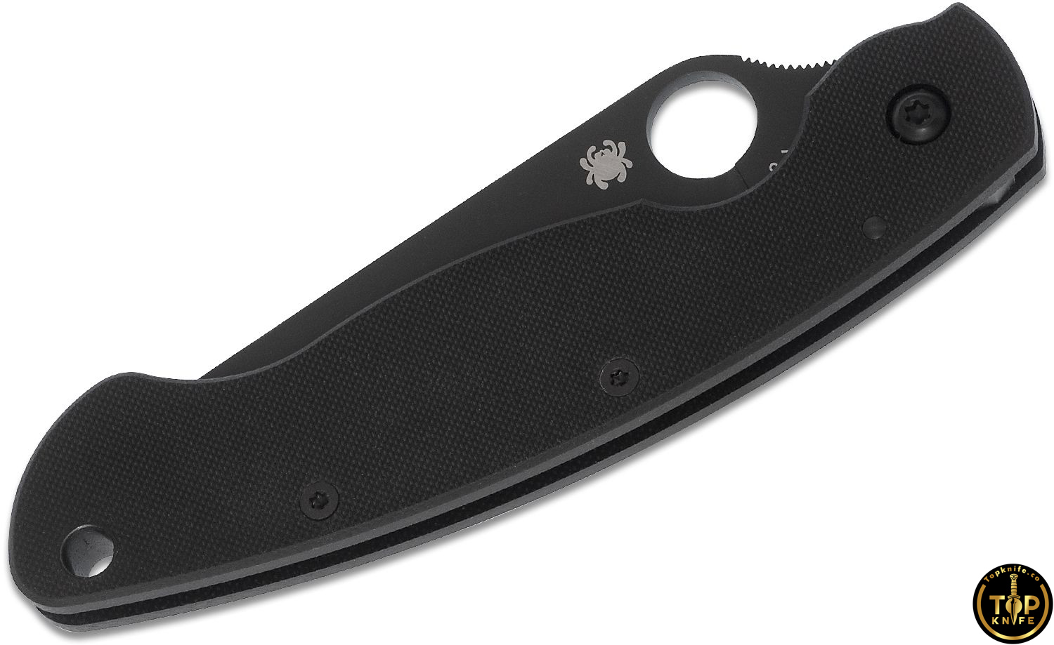 تاپ نایف چاقو تاشو اسپایدرکو مدل Spyderco Military Black C36GPBK
